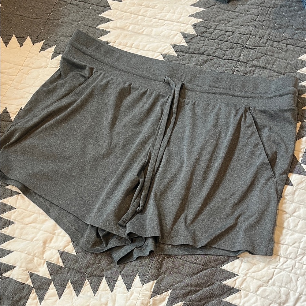 all in motion Heather Charcoal Drawstring Lounge Shorts